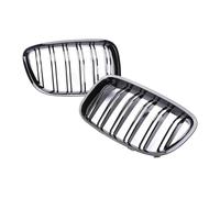 Para Serie 5 GT F07 2010-2016 Parachoques Delantero Rejillas Bajas Riñón Rejilla Ventilación Aire Acondicionado Fibra Carbono Doble Listón Rejillas Delanteras