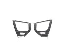 Para Serie 8 G14 G15 2019 2020 2021 2022 Adhesivo Decorativo Para La Rejilla Lateral Del Aire Acondicionado Coche En Fibra De Carbono Auténtica HRQCTIM(Black Carbon)