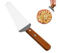 para servir pasteles - Espátula con mango de madera de acero inoxidable 430 | Utensilio de cocina para servir pasteles, pala para queso, Pizza, hornear, transferencia de pastelería, herramienta para p