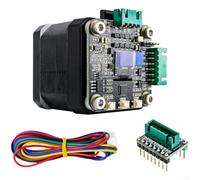 Para SERVO42C Controlador de motor paso a paso de bucle cerrado 1-256 Microstepping, FOC silencioso para 42 motores, para impresora 3D Módulo de color verde (con motor)