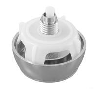 Para Siamp 32500007 - Botón de doble descarga para inodoro Optima 50, compatible con cisternas Twyford Vitra, construcción ABS, acabado plateado, mecanismo adaptable operado por cable