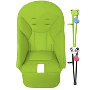Para Silla Alta - Cojín Para Asiento De Bebé | Fundas Para Silla Alta De Cuero PU Transpirable Para Y Jan Protector De Asiento Acolchado Con 2 Pares Palillos De Práctica Para Niños