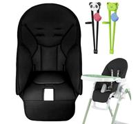 Para Silla Alta - Cojín Para Asiento De Bebé | Fundas Para Silla Alta De Cuero PU Transpirable Para Y Jan Protector De Asiento Acolchado Con 2 Pares Palillos De Práctica Para Niños