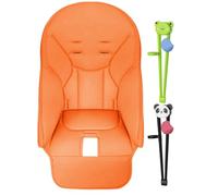 Para Silla Alta - Cojín Para Asiento De Bebé | Fundas Para Silla Alta De Cuero PU Transpirable Para Y Jan Protector De Asiento Acolchado Con 2 Pares Palillos De Práctica Para Niños