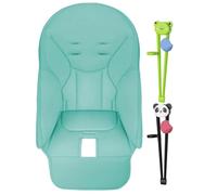 Para Silla Alta - Cojín Para Asiento De Bebé | Fundas Para Silla Alta De Cuero PU Transpirable Para Y Jan Protector De Asiento Acolchado Con 2 Pares Palillos De Práctica Para Niños