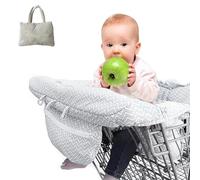 Para Silla Alta - Cubierta Cómoda Para Carrito De Supermercado Con Estampado | Multifuncional Con De Almacenamiento, Fácil De Plegar Y Transportar Para Bebé