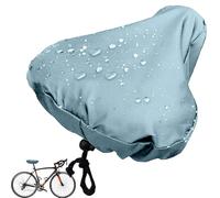 para sillín de bicicleta impermeable con cordón - Protección de lluvia y polvo de PVC | Tela + capa de PVC + revestimiento de PU, 27 x 24 cm, negro gris azul marino