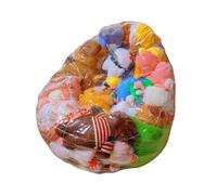para sillón de Pera - Transparente de Gran tamaño para puf de Almacenamiento de Pelusas - Organizador para Asiento cómodo para habitación Infantil