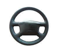Para Skoda Para Octavia 1999 2000 2001 2002 2003 2004 2005 Funda Para Volante Coche Cuero Cosida A Mano Volante Transpirable Cubierta(Black)