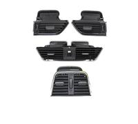 Para Skoda Para Octavia 2015-2021 Panel Izquierdo Y Derecho Salida Aire Acondicionado Trasero Central 5ED820951 5ED819701 5ED819203 Salida Aire Acondicionado Coche(Chrome 4 pieces)