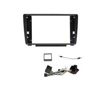para Skoda para Octavia Mk2 2004-2014 Radio Fascias Marco 9 Pulgadas 2DIN Estéreo Panel Arnés Cable De Energía Adaptador Marco de Radio(Cable de Marco Canbus)