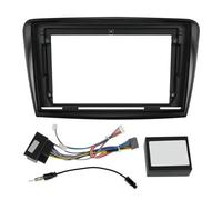 para Skoda para Superb 2 B6 2008-2015 Marco Radio 10 Pulgadas Montaje En Salpicadero Reproductor DVD Estéreo Panel Instalación Adaptador Cubierta Fascia POMPOMPUR