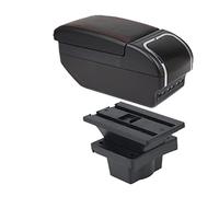 Para Skoda Para Yeti Para Octavia A5 MK2 Caja De Reposabrazos Para Coche Doble Capa Caja De Almacenamiento Para Consola Central Cenicero Carga USB Caja Reposabrazos Coche(H2 4 USB)