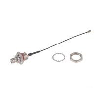 Para sma hembra a U.FL Cable adaptador, montaje en caja impermeable con rosca M10/M12/M16, 20cm de baja pérdida RF Pigtail(10)