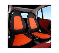 para Smart 451 para Fortwo 2009-2014 Sin Reposabrazos Fundas Asiento Coche Cuero PU Almohadilla Protectora Interior Volante La Derecha Cubierta Asiento(Black Orange)