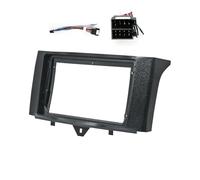 para Smart para Fortwo 451 2011 2012 2013 2015 2 DIN 9 Pulgada Coche Marco Fascia Adaptador Android Radio Salpicadero Panel Kit Marco de Radio(Cable del Marco)