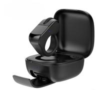 Para Smart Ring Controller Para Rokid Ai Glasses Control remoto inalámbrico ABS con obturador y funciones de música para realidad aumentada Uso Negro (negro)