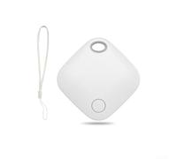 Para Smart Tag GPS para artículos perdidos, compatible con mini localizador iOS con alarma para llaves, carteras y bolsas (blanco)
