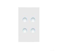 para Smart WiFi Matter Switch Compatible con Tuya, asistente de voz Panel táctil de vidrio cóncavo ergonómico(4)