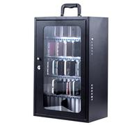 para smartphone con 60 ranuras serratura sicura ventilazione ideale per scuola e ufficio gestione dispositivi mobili orga storage nero.