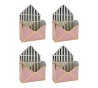 para sobres de ramo: estuche para flores de gran capacidad de 4 piezas para presentaciones de regalos y eventos, estructura de estilo de diseño elegante y plegable, de fácil inserción + si