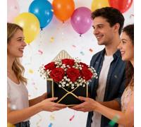 para sobres de ramos, elegante grande | Cajas de flores de papel vacías | Porta arreglos florales para novias, mujeres, madres, de cumpleaños, Navidad, Día de la Madre, etc