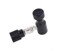 Para SodaStream Adaptador Negro CGA320 W21.8 Convertidor de cilindro de gas de conexión rápida TR21-4 plástico resistente ligero portátil uso al aire libre (A)