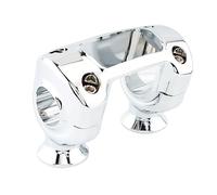 Para Softail Para Breakout Para Fat Para Bob Para Bajo Para Pro Para Elevador De Manillar Deportivo Moto Elevador Manillar(Chrome)