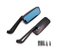 para Softail Sportster Chopper Bobber Touring Cruiser Street Bike Espejo retrovisor Lateral para Motocicleta Espejos Laterales de Motocicleta(Black)