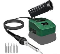 para soldador 18V para rango Térmico 180-480°C para preciso | Calentamiento en para 10s, 572°F máx, para batería 18V compatible, sin cables, para ideal urgencias