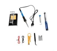 para soldador Eléctrico 60W con Pantalla LCD Digital para soldador | Control temperatura para preciso, 15 para accesorios incluidos, maletín organizado, para ideal reparación general