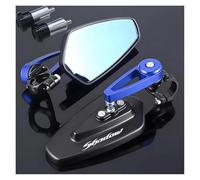 Para Sombra VT 400 600 750 1100 7/8 "22mm | Espejos Finales Del Manillar(Blue)