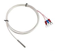 Para sonda de sensor Pt100, termistor de acero inoxidable 304 con 3 cables, precisión de grado A de -50 a 450 C, 4 mm de diámetro x 30 mm de longitud para pruebas industriales (1,5 metros)