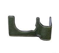 Para Sony ILCE-7V Funda de cuero PU específica con recortes definidos para agarre de batería y puerto de carga USB (verde)