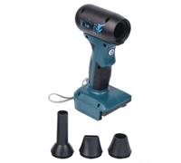 Para soplador de hojas alimentado por batería de 20 V y herramienta de plumero de aire seco con flujo de aire ajustable de 4 velocidades para y para baterías Makita de 18 V (c)
