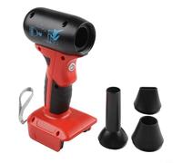 Para soplador de hojas, ventilador portátil de turbina de 18 V 20 V con batería de litio compatible con plumero de aire para limpieza de jardín, taller, garaje, potente (d)