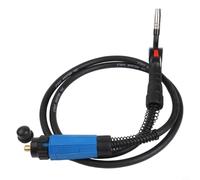 Para soplete de soldadura MIG MAG MB-15AK Modelo de cabeza flexible para uso industrial y de taller, construcción de latón de cobre de 10 pies de largo, clasificación 0-250A