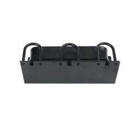 para soporte Cepillo Dientes Pared Sin Taladrar Metal para(Black Three (no cup))