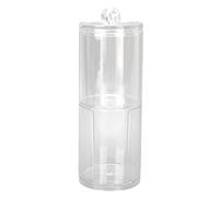 para Soporte de hisopo de algodón, para contenedor de Almohadilla de algodón de Maquillaje Transparente Profesional, Caja de Almacenamiento para el baño