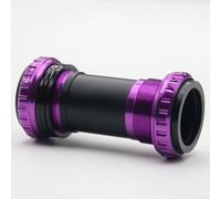 para soporte Eje Inferior para dub 34mm para MTB Ruta para | Aleación aluminio robusta, compatible para bsa estándar, para terreno, 68-73mm ancho(Purple)