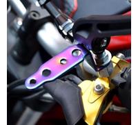 para soporte Extensión para delantero para moto Ajustable para(Black) | para acero para premium, acabado negro, ajuste 33-45mm, incluye tornillos, para motos