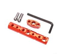 para soporte Extensión Retrovisor para moto Aluminio Negro (Orange)