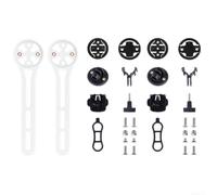 para soporte GPS Nylon para Garmin para bryton para cateye 2 Pack | Compatible para garmin, para bryton, para cateye, material nylon para fuerte, pack de 2 unidades, instalación (2pack White)