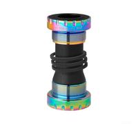 para soporte Inferior Bicicleta Aluminio Anodizado 24mm para | Aleación aluminio para resistencia, cojinete para premium, ideal terrenos rugosos, 92mm longitud(Colorful)
