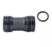 para soporte Inferior T47 Ligero 131g Bicicleta Ruta para soporte | Aleación 7075 robusta, eje 24mm compatible, rosca T47 segura, ideal montaña y ruta(T47-DUB black)