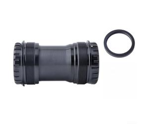 para soporte Inferior T47 Ligero 131g Bicicleta Ruta para soporte | Aleación 7075 robusta, eje 24mm compatible, rosca T47 segura, ideal montaña y ruta(T47-DUB black)