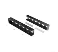para soporte Laptop Bajo para mesa Negro 29cm para soporte(Black) | Ahorra espacio, gestión de cables integrada, instalación en pared o bajo para mesa, para compacto 29cm