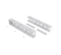 para soporte Laptop Bajo para mesa Negro 29cm para soporte(White) | Ahorra espacio, gestión de cables integrada, instalación en pared o bajo para mesa, para compacto 29cm