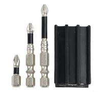 para soporte Magnético para Brocas de para impacto con Liberación Rápida 1/4" Hexagonal Organizador de Puntas para Taladro para profesional 60mm Negro(B)
