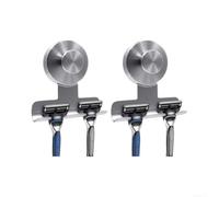 para soporte Maquinilla para ducha Sin Agujeros para Inquilinos(silver) | para acero inoxidable, sin perforaciones, para fácil instalación, para ideal alquileres, moderno